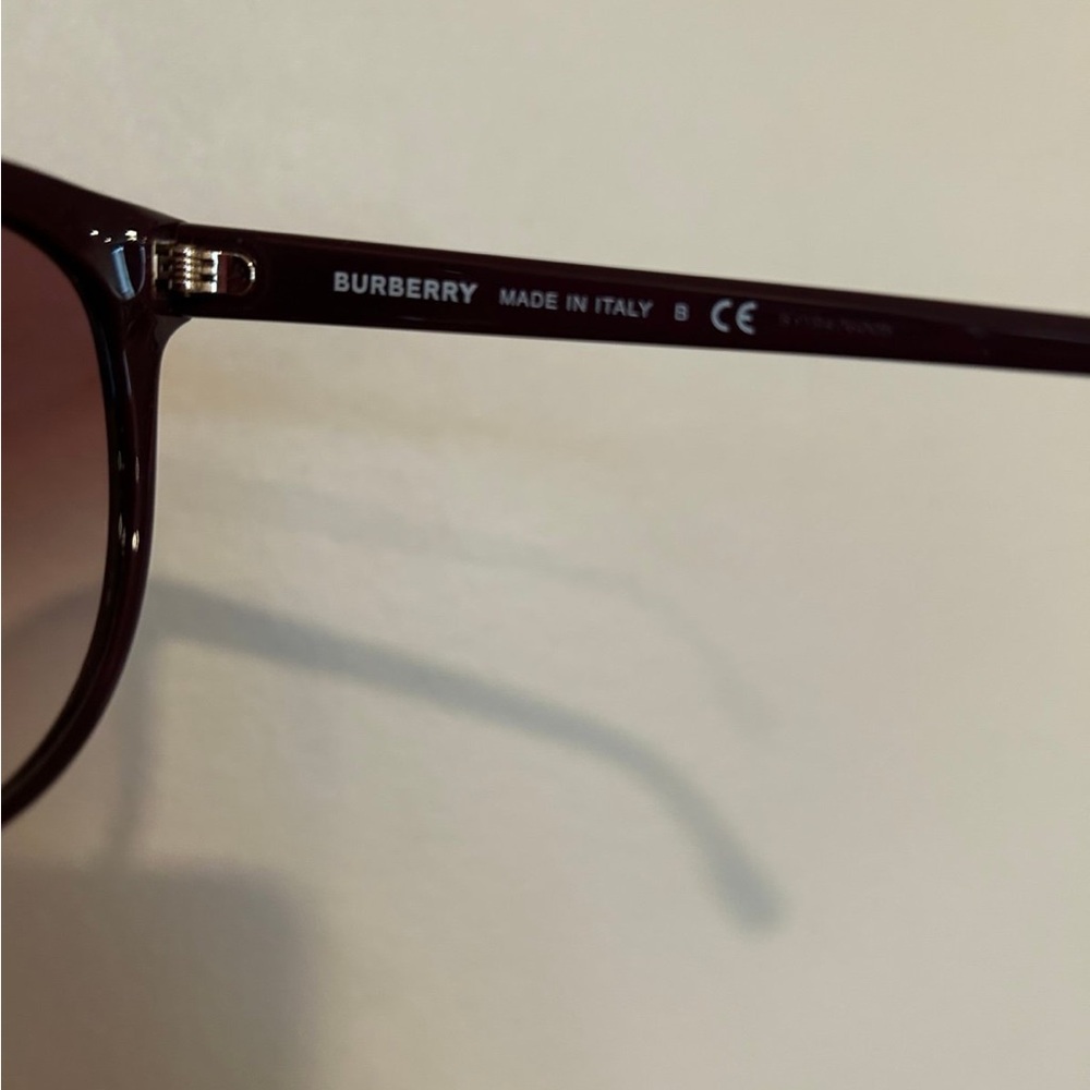New Burberry Women's Plum Sunglasses - Picture 5 of 5